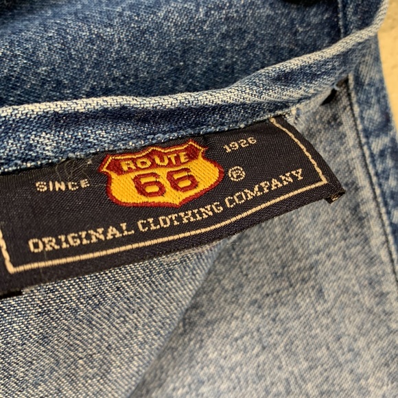 Route 66 Denim Jean Skirt Blue with Floral Embroidery 18W . - Picture 13 of 13